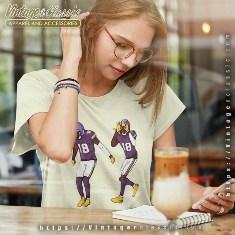 The Griddy Justin Jefferson Minnesota Vikings Women TShirt The Griddy Justin Jefferson Minnesota Vikings Women TShirt