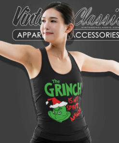 The Grinch Animal Christmas Shirt Grinch Christmas Tank Top Racerback