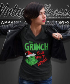 The Grinch Animal Christmas Shirt Grinch Christmas V Neck TShirt
