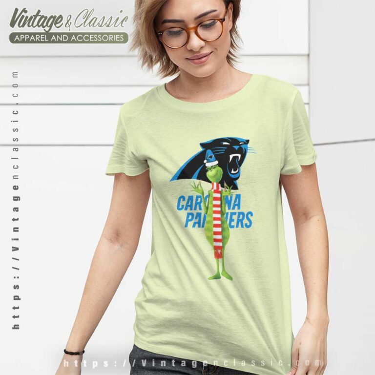 The Grinch Carolina Panthers Women TShirt The Grinch Carolina Panthers Women TShirt