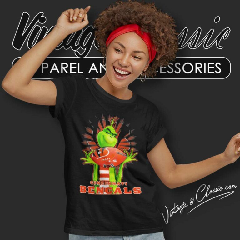 The Grinch Cincinnati Bengals Nfl Women TShirt The Grinch Cincinnati Bengals Nfl Women TShirt