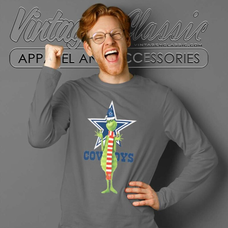 The Grinch Dallas Cowboys Long Sleeve Tee The Grinch Dallas Cowboys Long Sleeve Tee
