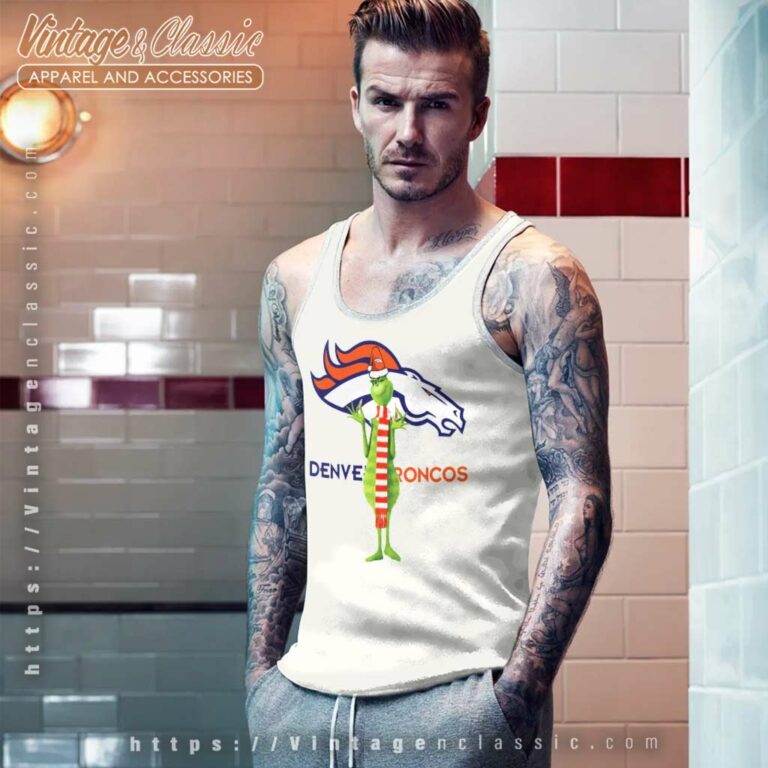 The Grinch Denver Broncos Tank Top Racerback The Grinch Denver Broncos Tank Top Racerback
