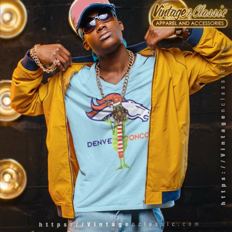 The Grinch Denver Broncos V Neck TShirt The Grinch Denver Broncos V Neck TShirt