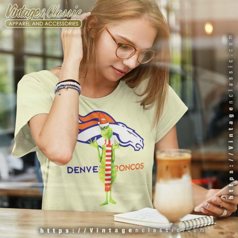 The Grinch Denver Broncos Women TShirt The Grinch Denver Broncos Women TShirt