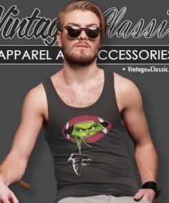 The Grinch Ew People Atlanta Falcons Logo Tank Top Racerback