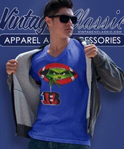 The Grinch Ew People Cincinnati Bengals Logo V Neck TShirt