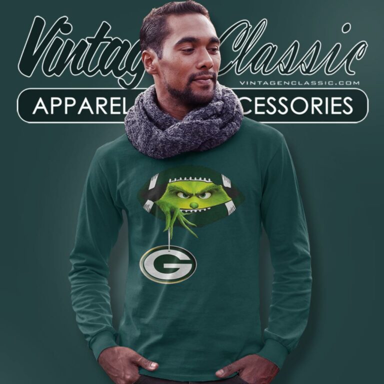 The Grinch Ew People Green Bay Packers Logo Long Sleeve Tee The Grinch Ew People Green Bay Packers Logo Long Sleeve Tee