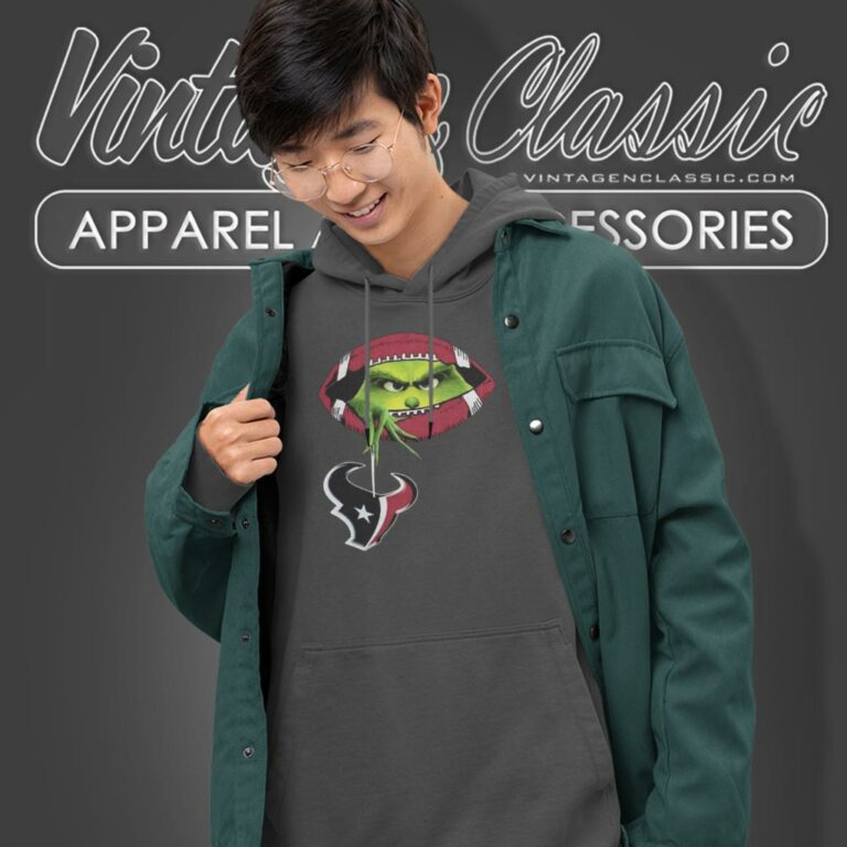 The Grinch Ew People Houston Texans Logo Hoodie The Grinch Ew People Houston Texans Logo Hoodie