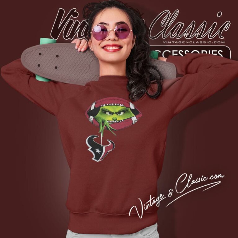 The Grinch Ew People Houston Texans Logo Sweatshirt The Grinch Ew People Houston Texans Logo Sweatshirt