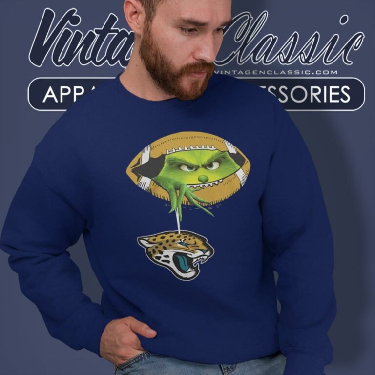 The Grinch Ew People Jacksonville Jaguars Logo Sweatshirt The Grinch Ew People Jacksonville Jaguars Logo Sweatshirt
