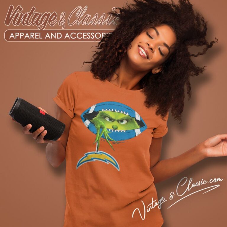 The Grinch Ew People Los Angeles Chargers Logo Women T Shirt The Grinch Ew People Los Angeles Chargers Logo Women T Shirt