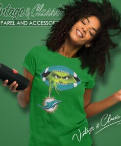 The Grinch Ew People Miami Dolphins Logo Women T Shirt
