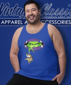 The Grinch Ew People Minnesota Vikings Logo Tank Top Racerback