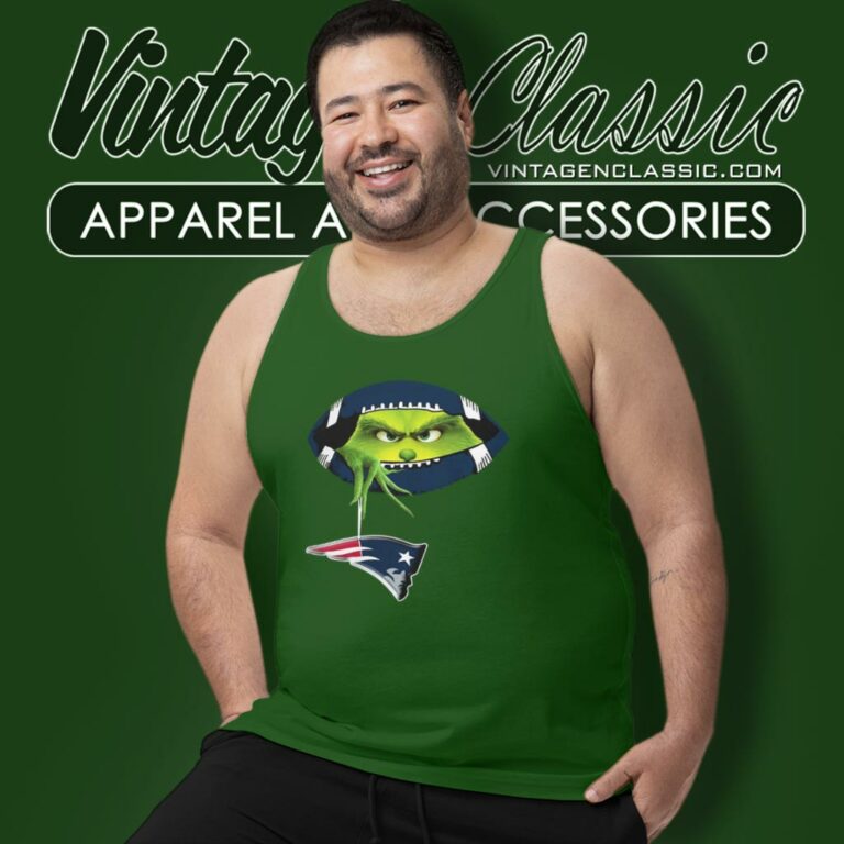 The Grinch Ew People New England Patriots Logo Tank Top Racerback The Grinch Ew People New England Patriots Logo Tank Top Racerback