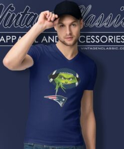 The Grinch Ew People New England Patriots Logo Shirt 4 The Grinch Ew People New England Patriots Logo V Neck TShirt