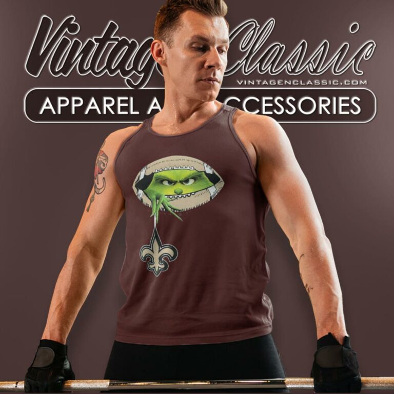 The Grinch Ew People New Orleans Saints Logo Tank Top Racerback The Grinch Ew People New Orleans Saints Logo Tank Top Racerback