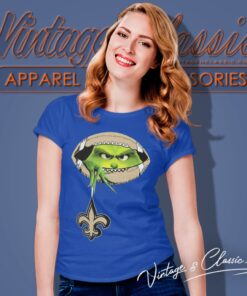 The Grinch Ew People New Orleans Saints Logo Women T Shirt
