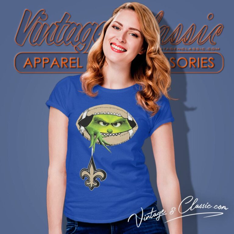 The Grinch Ew People New Orleans Saints Logo Women T Shirt The Grinch Ew People New Orleans Saints Logo Women T Shirt