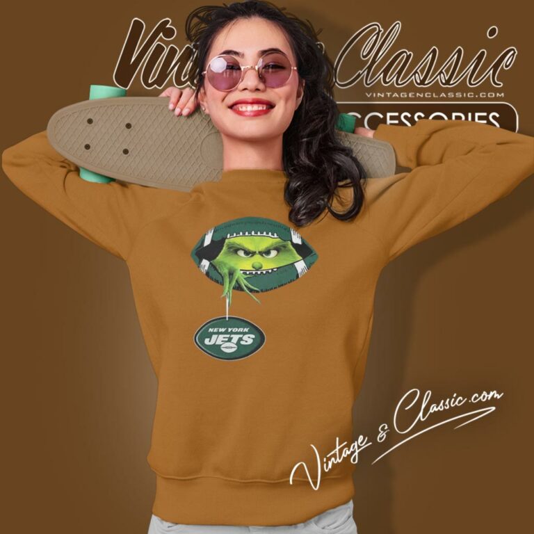The Grinch Ew People New York Jets Logo Sweatshirt The Grinch Ew People New York Jets Logo Sweatshirt