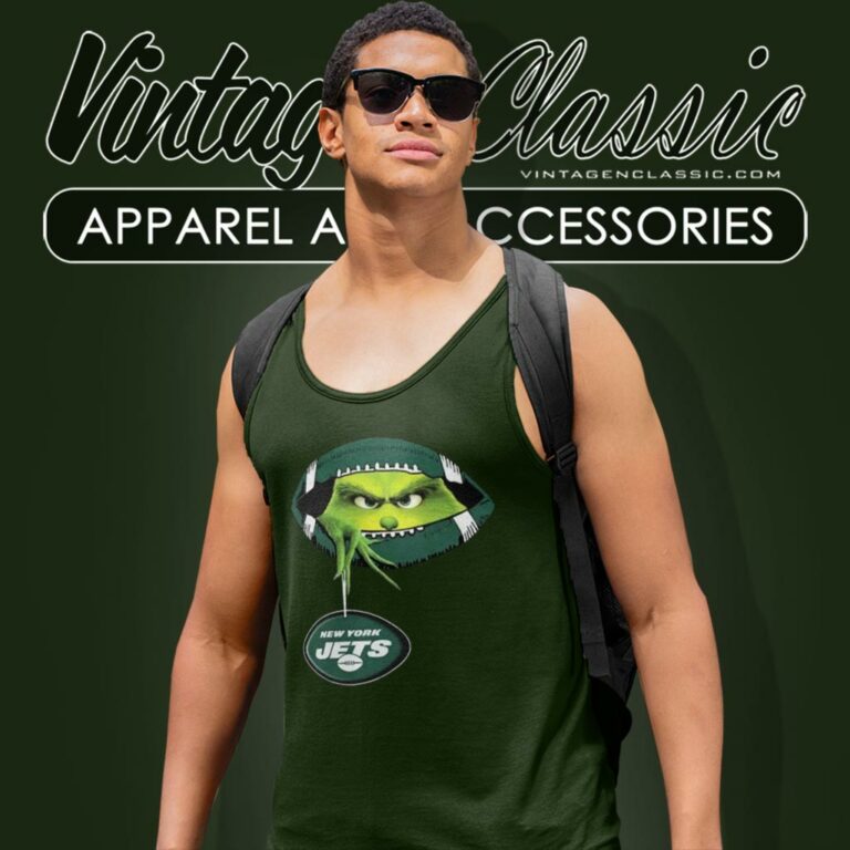 The Grinch Ew People New York Jets Logo Tank Top Racerback The Grinch Ew People New York Jets Logo Tank Top Racerback