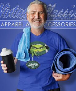 The Grinch Ew People New York Jets Logo V Neck TShirt