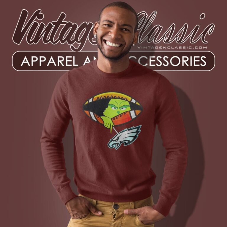 The Grinch Ew People Philadelphia Eagles Logo Sweatshirt The Grinch Ew People Philadelphia Eagles Logo Sweatshirt