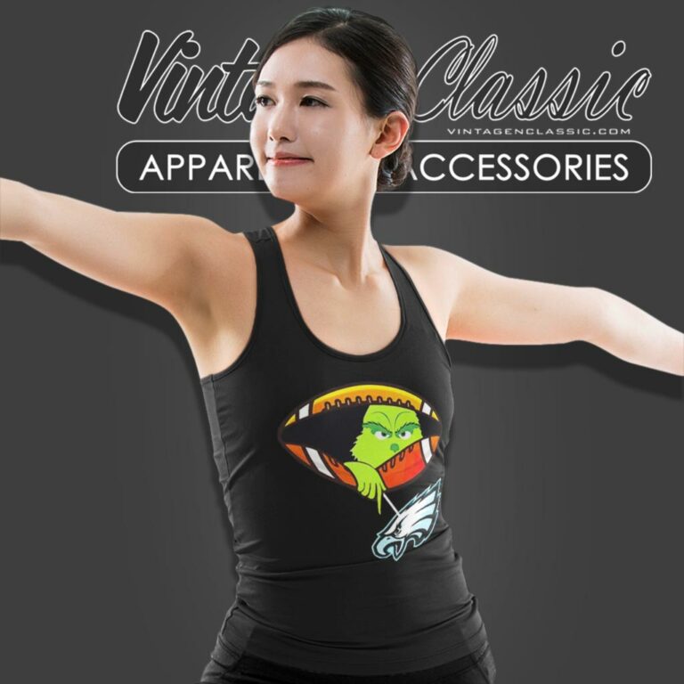 The Grinch Ew People Philadelphia Eagles Logo Tank Top Racerback The Grinch Ew People Philadelphia Eagles Logo Tank Top Racerback