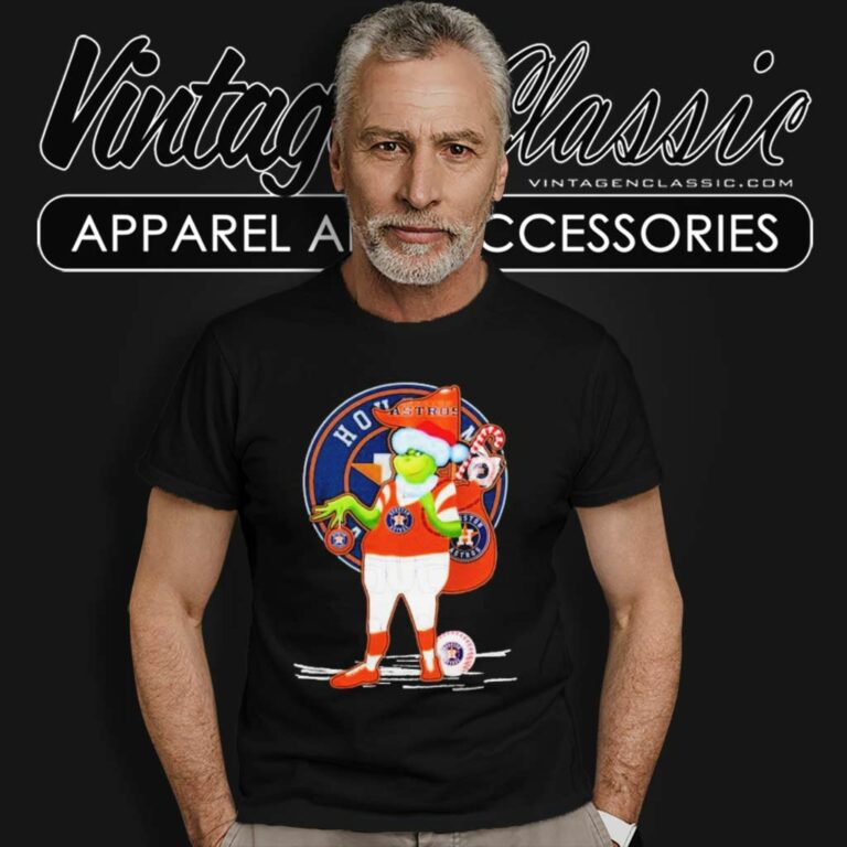 The Grinch Houston Astros Christmas Santa T Shirt The Grinch Houston Astros Christmas Santa T Shirt