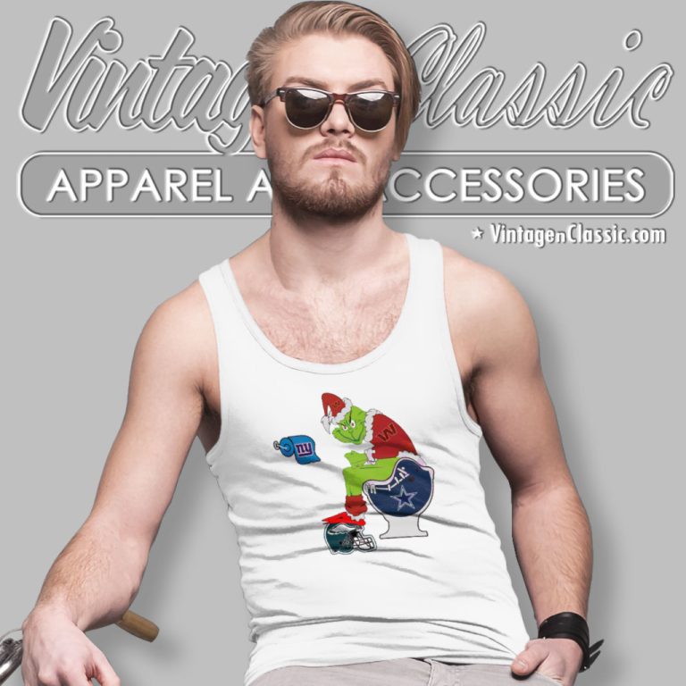 The Grinch Washington Commanders Dallas Cowboys Tank Top Racerback The Grinch Washington Commanders Dallas Cowboys Tank Top Racerback