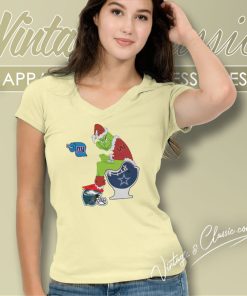 The Grinch Washington Commanders Dallas Cowboys V Neck TShirt