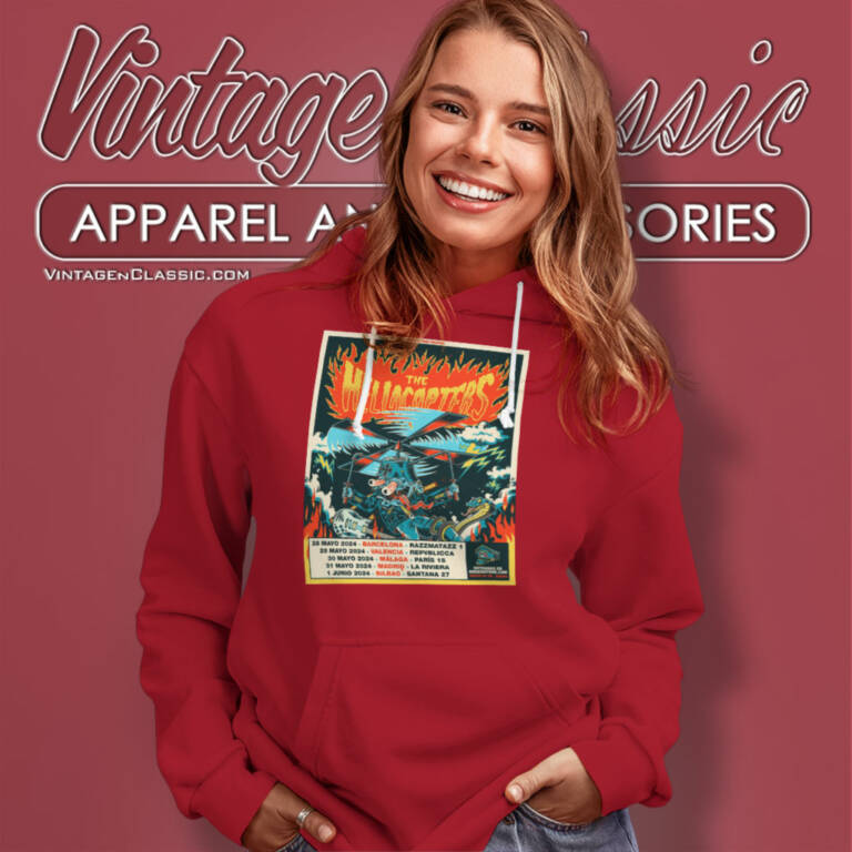 The Hellacopters Tour 2024 Poster Hoodie The Hellacopters Tour 2024 Poster Hoodie