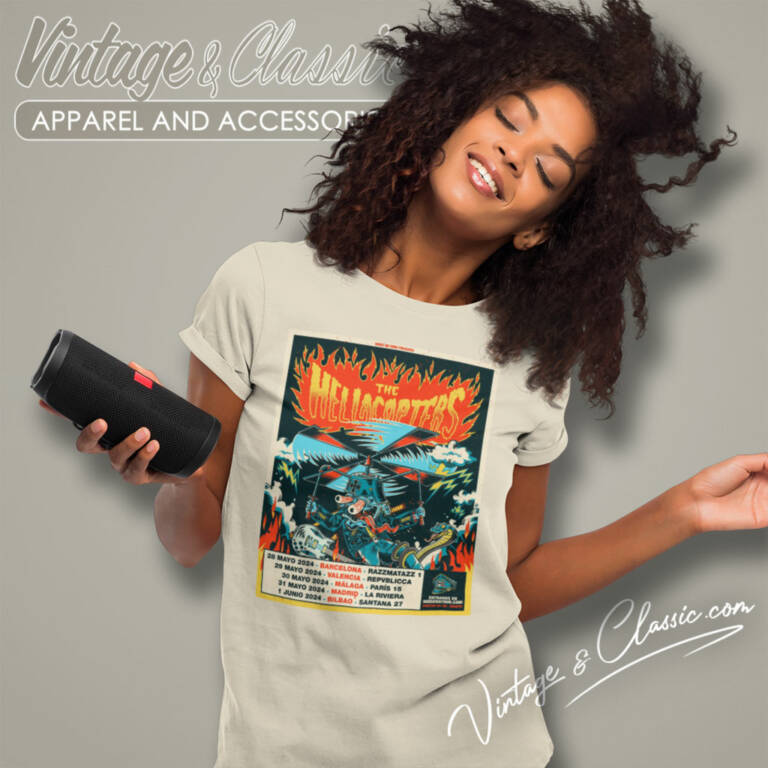 The Hellacopters Tour 2024 Poster Women T Shirt The Hellacopters Tour 2024 Poster Women T Shirt