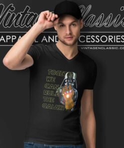 The Infinity Thanos Darth Vader V Neck TShirt