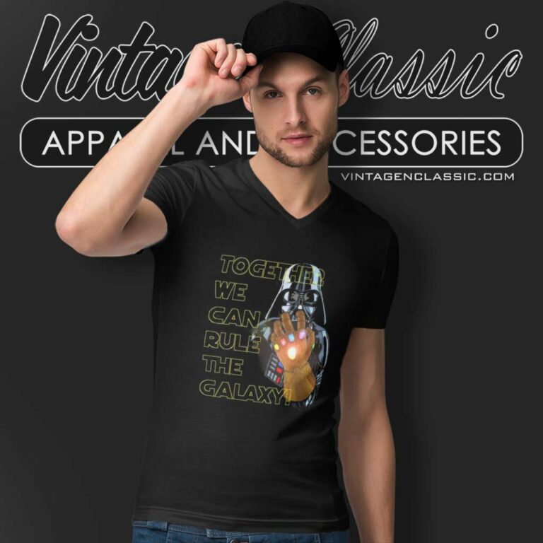 The Infinity Thanos Darth Vader V Neck TShirt The Infinity Thanos Darth Vader V Neck TShirt
