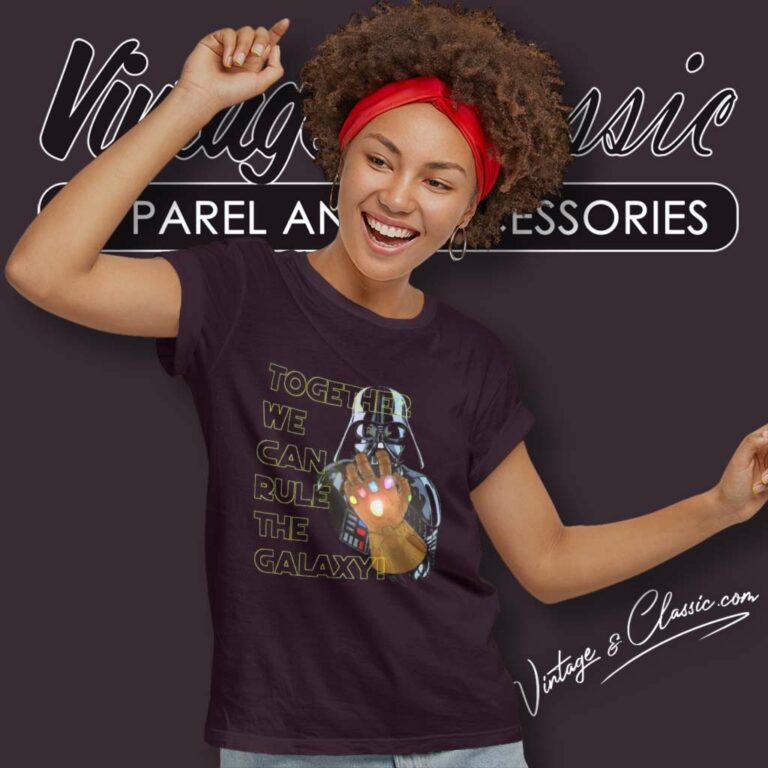 The Infinity Thanos Darth Vader Women TShirt The Infinity Thanos Darth Vader Women TShirt