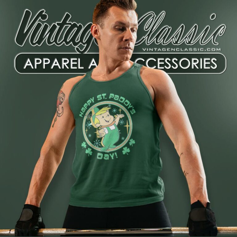 The Jetsons Elroy Jetson Saint Patricks Day Tank Top Racerback The Jetsons Elroy Jetson Saint Patricks Day Tank Top Racerback
