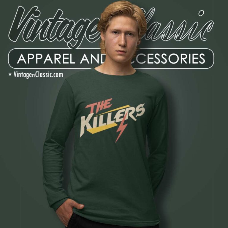 The Killers Brandon Flowers Logo Long Sleeve Tee The Killers Brandon Flowers Logo Long Sleeve Tee