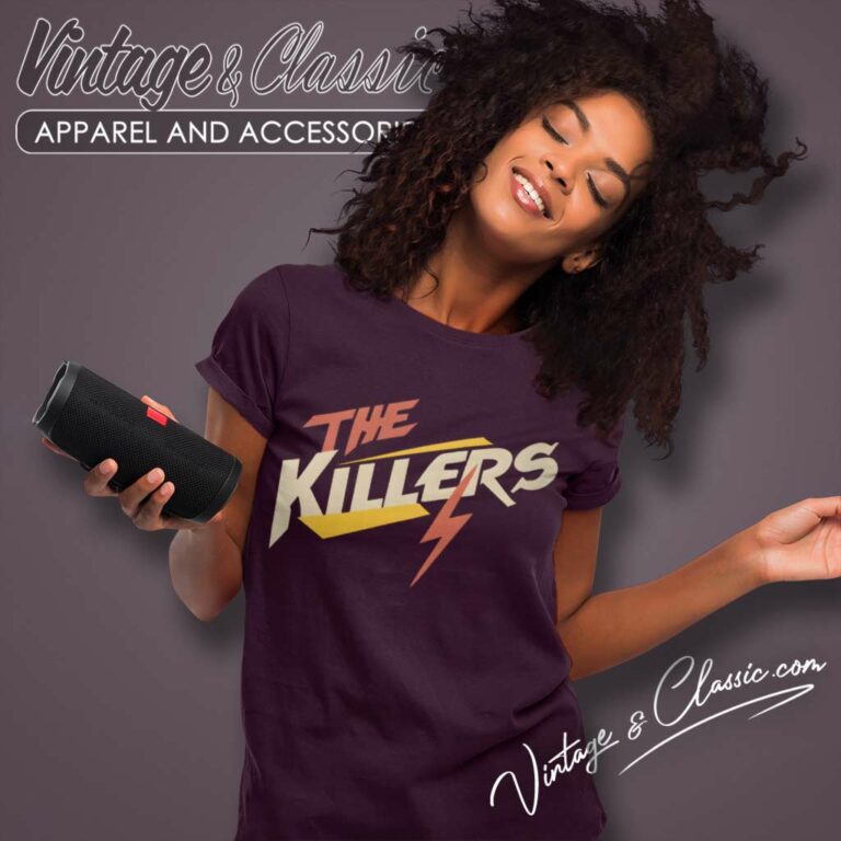 The Killers Brandon Flowers Logo Women TShirt The Killers Brandon Flowers Logo Women TShirt