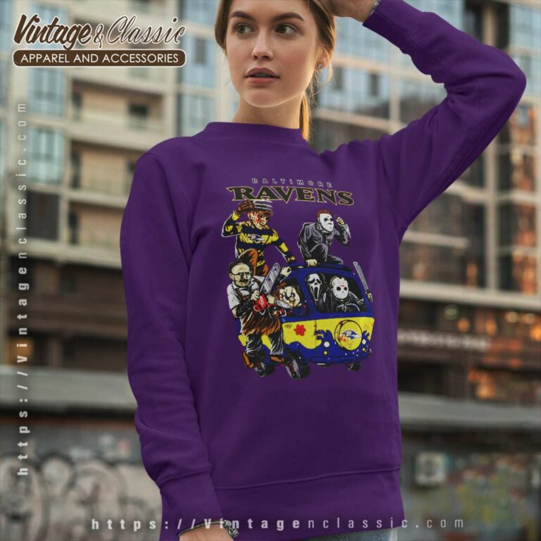 The Killers Club Baltimore Ravens Horror Sweatshirt The Killers Club Baltimore Ravens Horror Sweatshirt