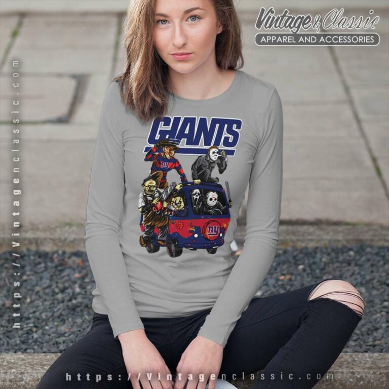 The Killers Club New York Giants Horror Nfl Football Long Sleeve Tee The Killers Club New York Giants Horror Nfl Football Long Sleeve Tee