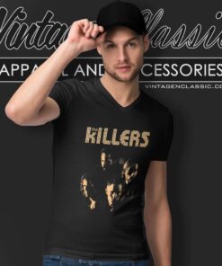The Killers Group Member V Neck TShirt