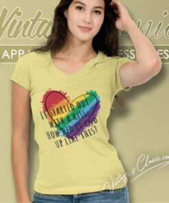 The Killers Mr Brightside Colorful Heart V Neck TShirt