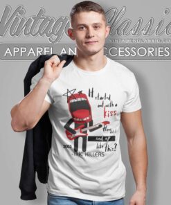 The Killers Mr Brightside Lyric Shirt 4 The Killers Mr Brightside Lyric T Shirt