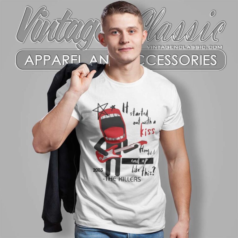 The Killers Mr Brightside Lyric T Shirt The Killers Mr Brightside Lyric T Shirt