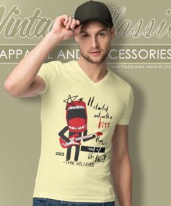 The Killers Mr Brightside Lyric Shirt 5 The Killers Mr Brightside Lyric V Neck TShirt