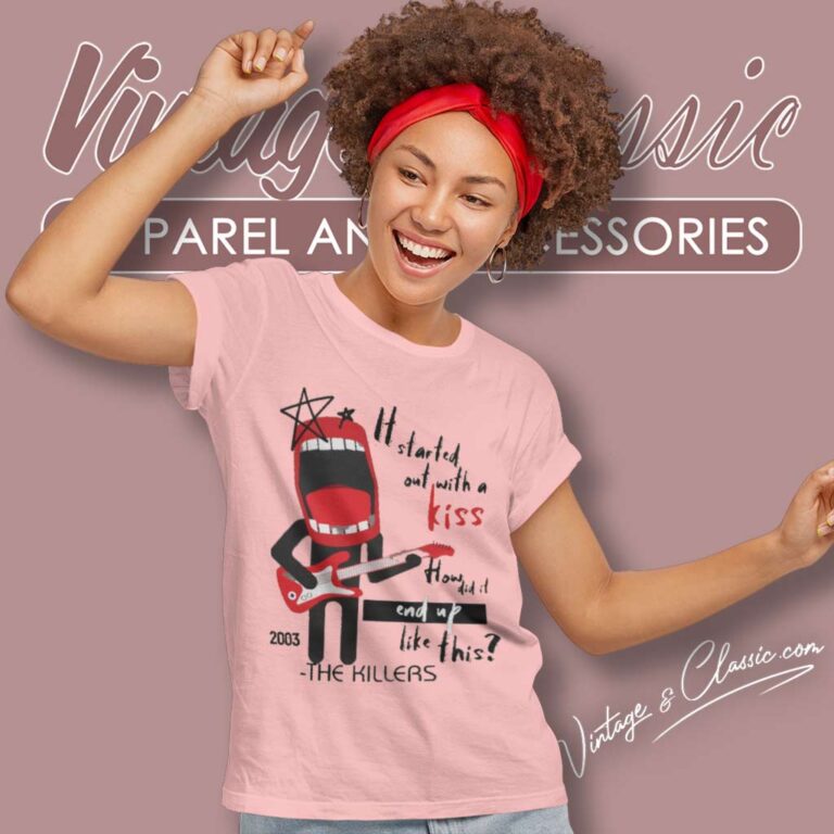 The Killers Mr Brightside Lyric Women TShirt The Killers Mr Brightside Lyric Women TShirt