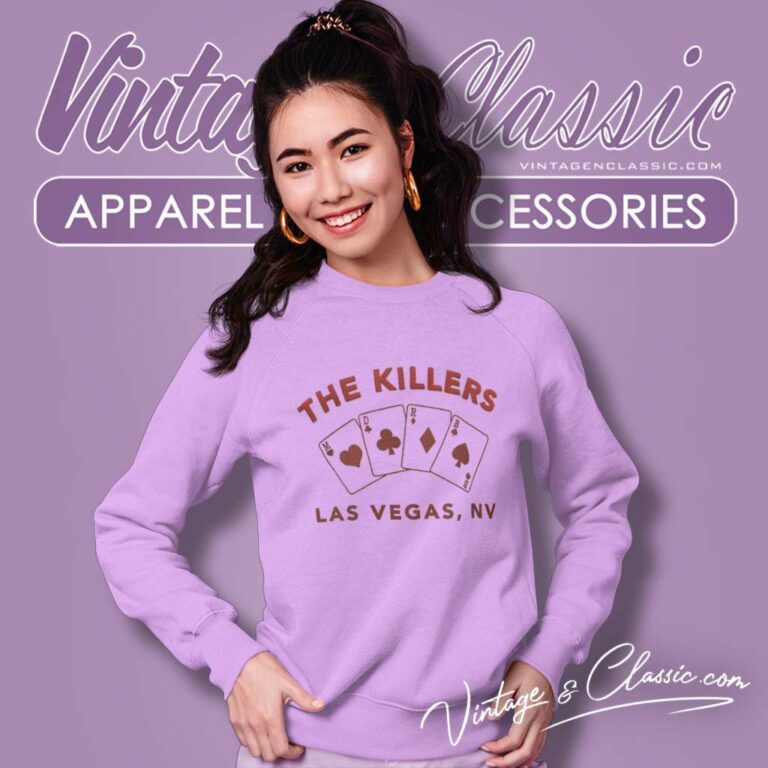 The Killers Playing Cards Las Vegas Sweatshirt The Killers Playing Cards Las Vegas Sweatshirt