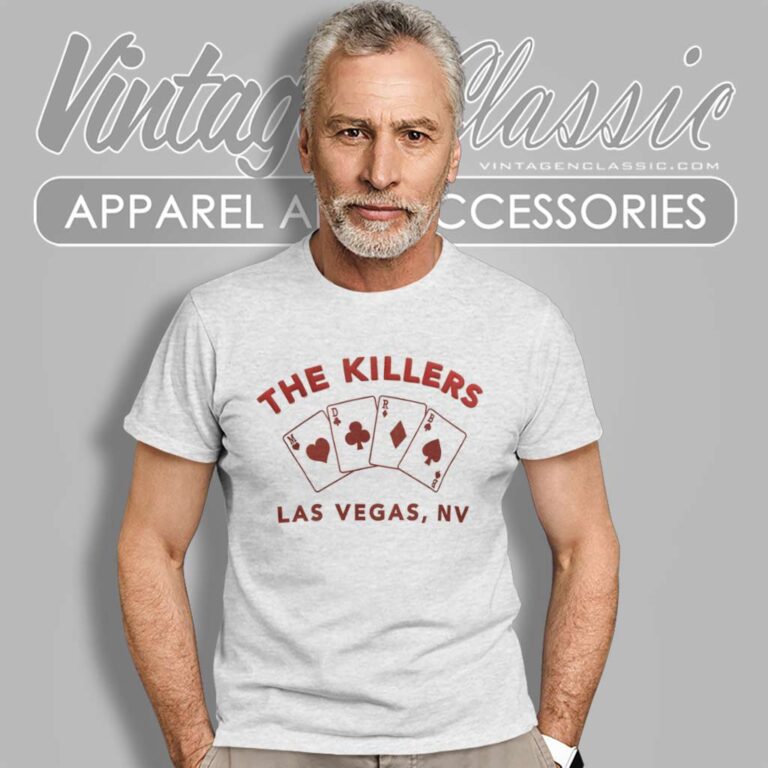 The Killers Playing Cards Las Vegas T Shirt The Killers Playing Cards Las Vegas T Shirt