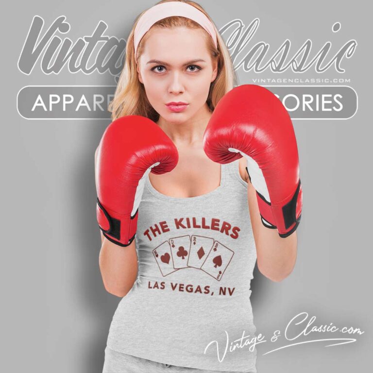 The Killers Playing Cards Las Vegas Tank Top Racerback The Killers Playing Cards Las Vegas Tank Top Racerback